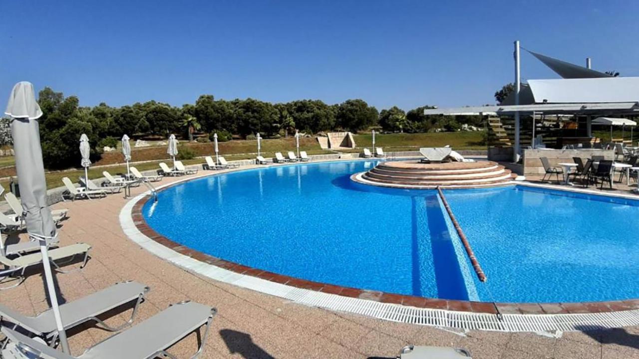 Olia Sea View Shared Pool Villa, Néa Fókaia Exteriér fotografie