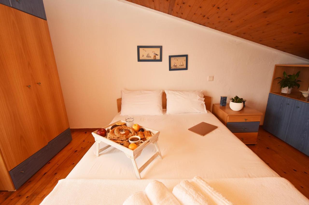 Olia Sea View Shared Pool Villa, Néa Fókaia Exteriér fotografie