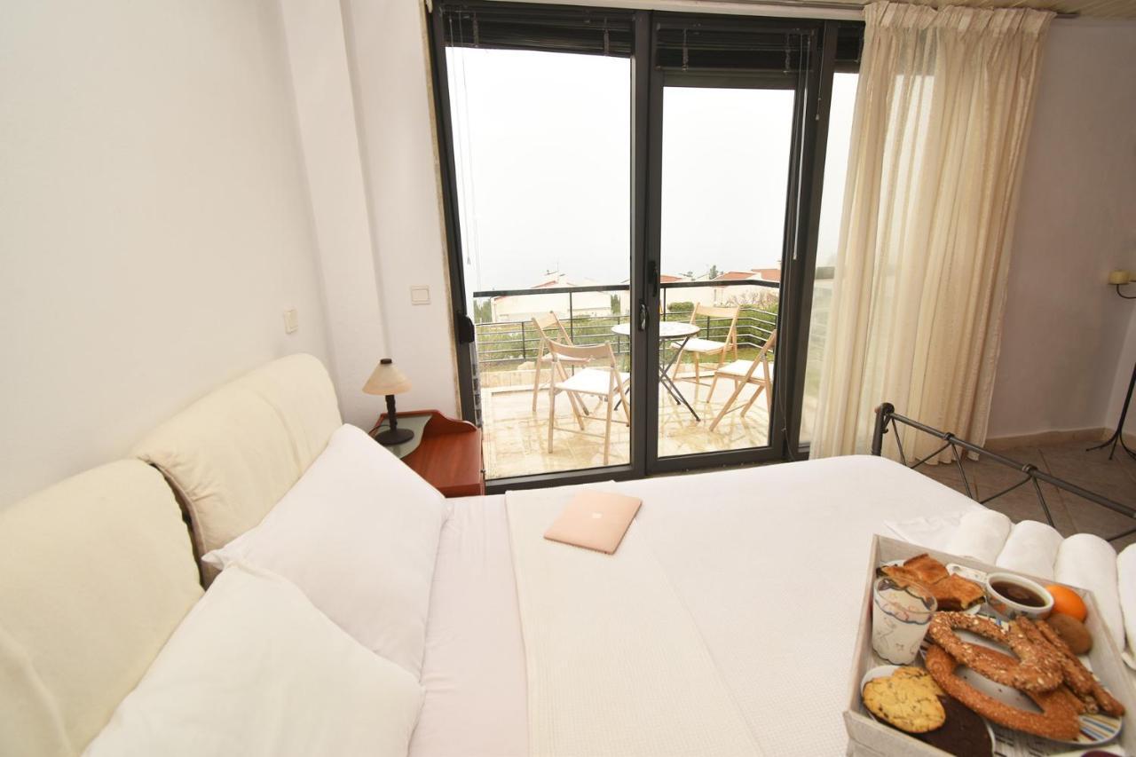 Olia Sea View Shared Pool Villa, Néa Fókaia Exteriér fotografie